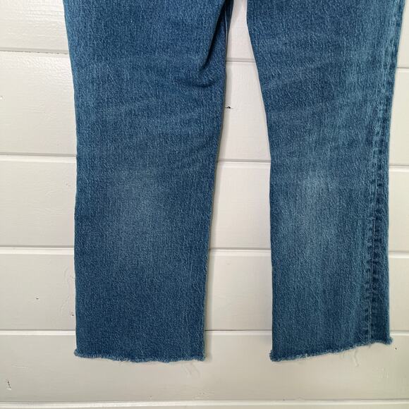 J. Crew 9" Demi Bootcut Crop Jeans Medium Wash Denim Cotton Blue Womens Size 26 - Picture 7 of 9